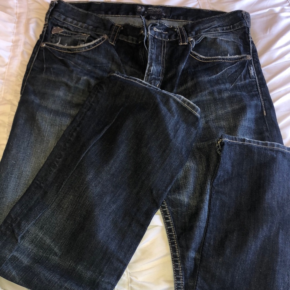 MENS SILVER JEANS